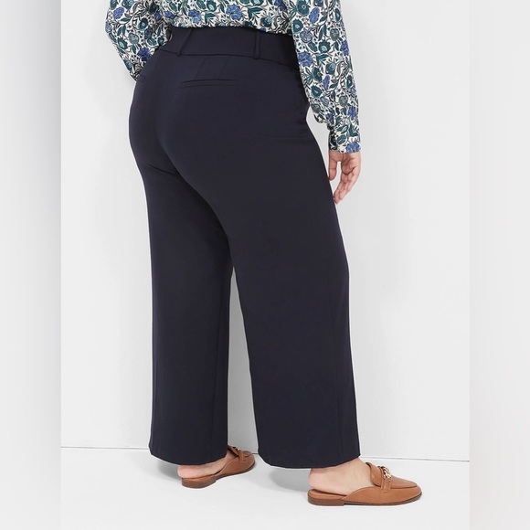 LANE BRYANT Jeans Women's The Allie WIDE LEG Trouser Navy Pants Size 12 R NWT - Picture 6 of 6